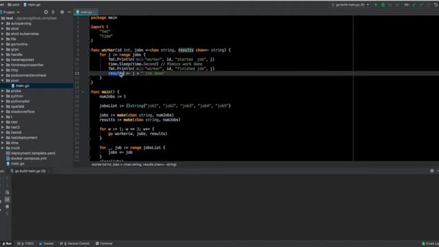 Golang Worker Pool Quick Example смотреть онлайн