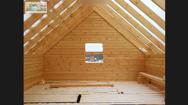 Дом 6х9м из бруса. смотреть онлайн