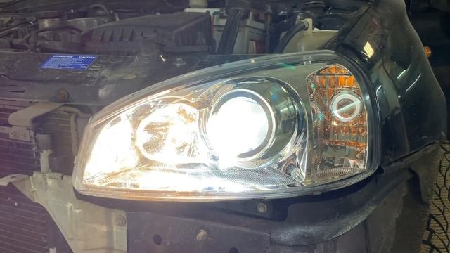 LADA KALINA SPORT установка светодиодных линз MTF Dinamic Vision. смотреть онлайн