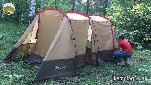 Палатка LY-8904 (4 места, высокий тамбур) смотреть онлайн