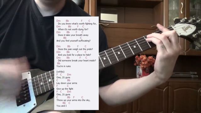 21 GUNS Green Day. Как играть на гитаре(Lesson) смотреть онлайн