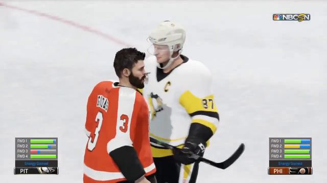 Joe Yinzer Fight with Radko Gudas - Pittsburgh Penguins v. Philadelphia Flyers смотреть онлайн