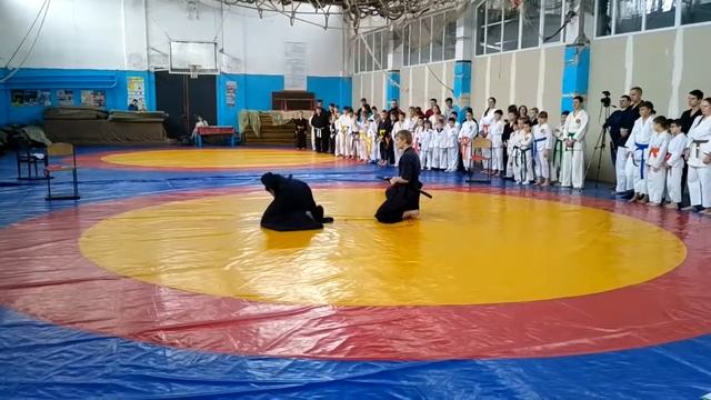 Показательное выступление с катаной #aikido #aikibudo