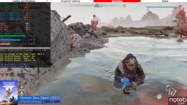 HP Victus 16 (2021) - Horizon Zero Dawn Gameplay Benchmark (Ryzen 5 5600H, RTX 3050 Ti) смотреть онлайн