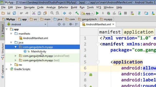 Android App Development Tutorial - 9 - Android Studio IDE Overview - Hindi смотреть онлайн