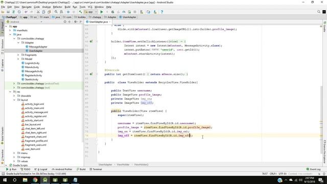 Chat App with Firebase Part 12 - User Status Online/Offline - Android Studio Tutorial смотреть онлайн