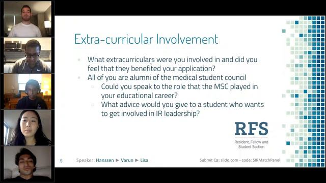 SIR-RFS Webinar 06/16/2020: IR/DR Resident Match Panel 2020 смотреть онлайн
