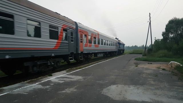 ДМ62 - 1740 с пассажирским поездом N6274 Савелово - Сонково смотреть онлайн