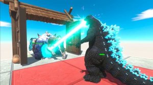 Who Defeats the Growing Godzilla - Animal Revolt Battle Simulator