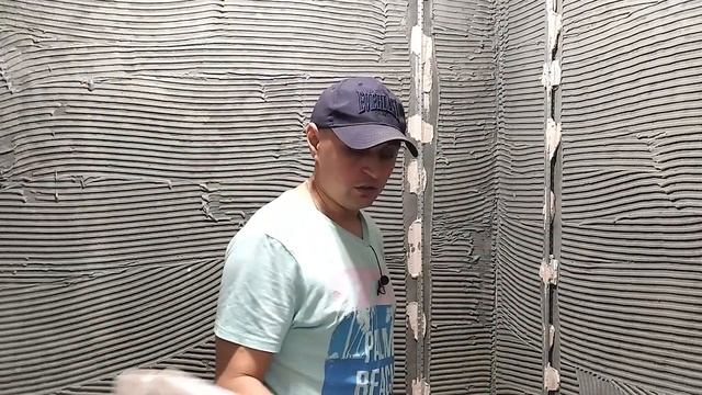 Цементная штукатурка! Как это делаю я?! Ремонт ванной! / Штукатурка Стен смотреть онлайн