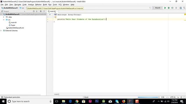 KOTLIN TUTORIAL FOR BEGINNERS 2 CREATING YOUR FIRST PROJECT DISPLAY INFORMATION IN KOTLIN смотреть онлайн