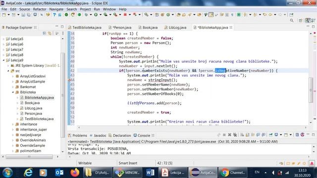 Biblioteka Java Aplikacija - Video #3 - Lekcija 9 смотреть онлайн
