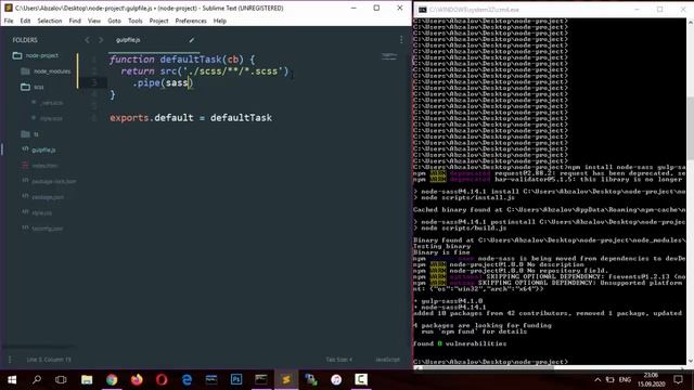 Урок 186. Gulp. Плагины. Компиляция SCSS в CSS смотреть онлайн