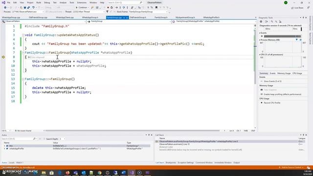 Design and implement Observer design pattern using c++ смотреть онлайн