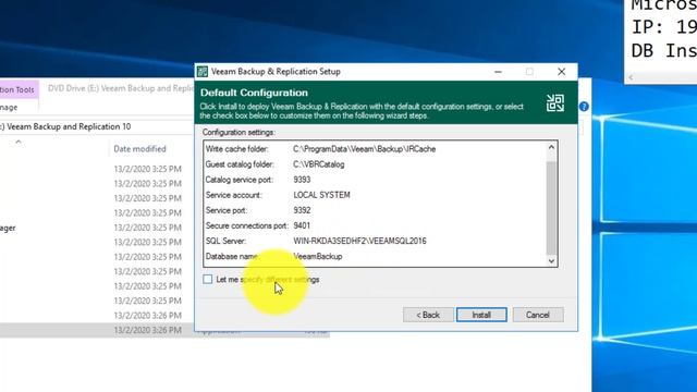 Part 2 Veeam V10 installation: Veeam Backup and Replication V10 смотреть онлайн