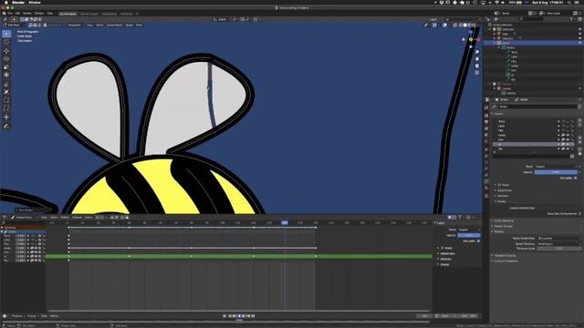 Blender 2D animation time lapse смотреть онлайн