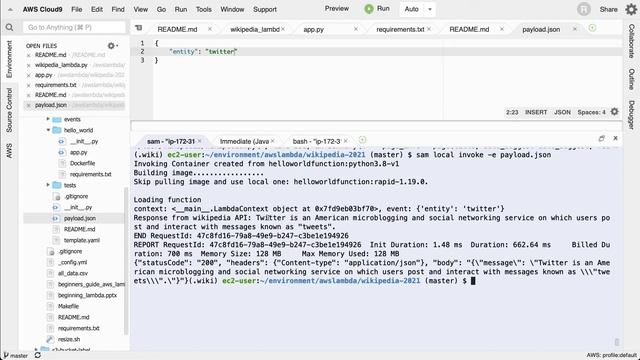 Build a Wikipedia Lambda Function смотреть онлайн