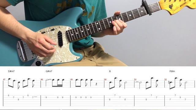Mac Demarco - Freaking Out The Neighborhood (guitar cover with tabs & chords) смотреть онлайн