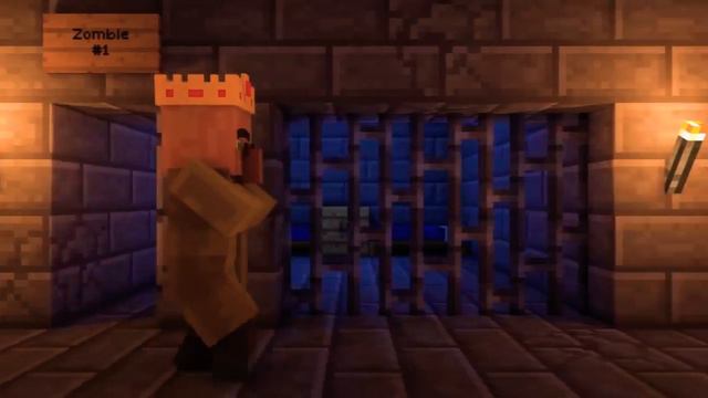 Майнкрафт мультик для дитей Майнкрафт анимация Голем жители смотреть онлайн