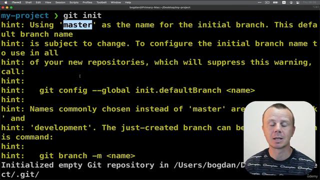 Курс по Git и GitHub. Инициализация Git репозитория в нашем проекте смотреть онлайн