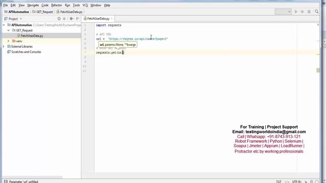 API Testing in Python : GET Request & Validate Status Code смотреть онлайн