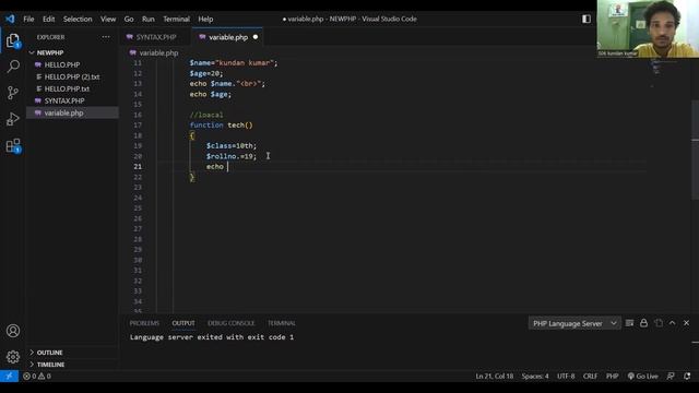 Part-3| PHP Variables and echo and print | php full course| BY EdenGrihc смотреть онлайн