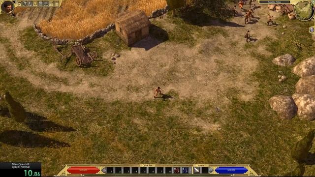 Titan Quest game speed comparison - Immortal Throne and Anniversary Edition смотреть онлайн