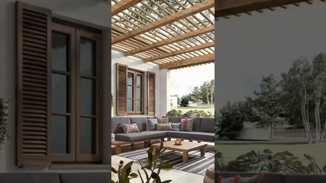 Деревянные навесы и перголы в современном стиле #woodworking #pergola #garden