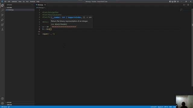Cambodia (Khmer) Python Lesson 106 bin() смотреть онлайн
