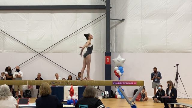 Natalia Nazzal - Age 12 - Level 8 - Region 7 Championships 06/11/21 - Beam - 9.325 (7th Place) смотреть онлайн