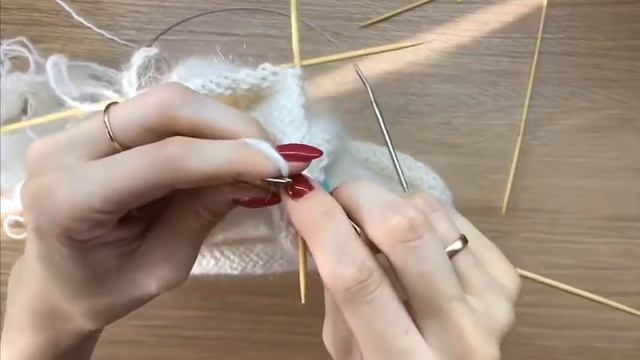 МК шапка бини из мохера |пряжа Лада| смотреть онлайн