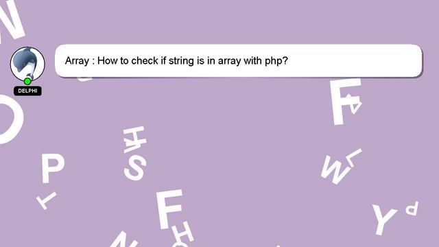 Array : How to check if string is in array with php? смотреть онлайн