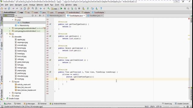 Android App Development: Create Android List View with section headers смотреть онлайн