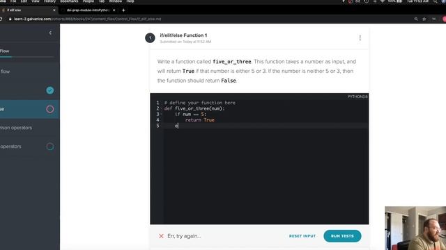 Python: Control Flow - if/elif/else - Challenge #1 смотреть онлайн