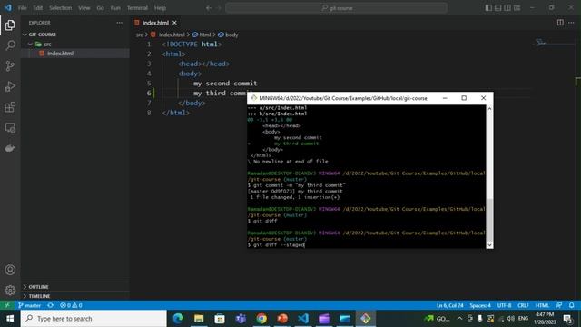 07- Git version control system - git diff command corner cases смотреть онлайн