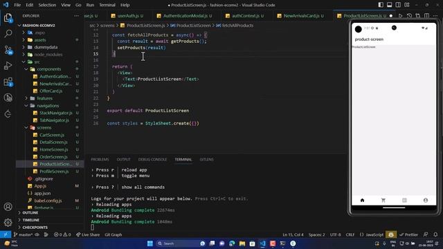 Build Modern E-Commerce App | Part 3 | Product List Screen | React Native | Beginner Friendly | Exp смотреть онлайн