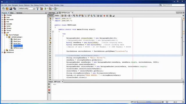 Java UDP Socket смотреть онлайн