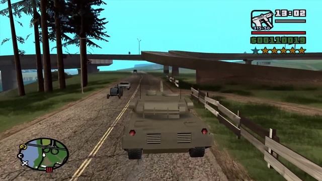GTA San Andreas _101_ угоняем танк смотреть онлайн