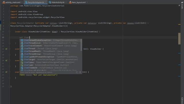 Creating a RecyclerView that handles Click Events in Android Studio Kotlin 2023 смотреть онлайн