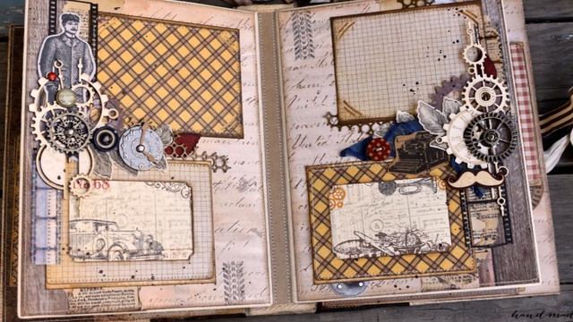 Мужской мини-альбом ручной работы