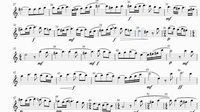 Rachmaninoff vocalise Alto Saxophone Sheet Music(영상악보) смотреть онлайн