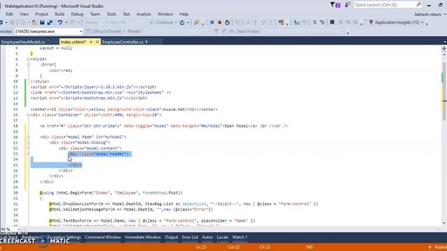 PART 16-CREATE BOOTSTRAP MODEL IN MVC || ASP.NET MVC, WEB API, BOOTSTRAP,JQUERY смотреть онлайн