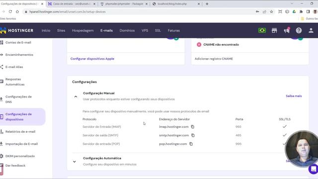 Curso de PHP 8 Aula 165 Como Enviar Emails com PHPMailer e o Servidor da Hospedagem смотреть онлайн