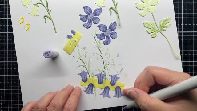 Easy Colored Die Cuts - Honey Bee Stamps Birthday Bliss YouTube Hop смотреть онлайн