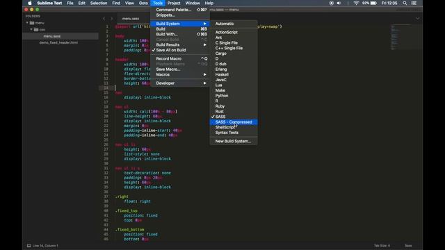 How to install SASS & SASS Build in Sublime Text 3 for Mac смотреть онлайн