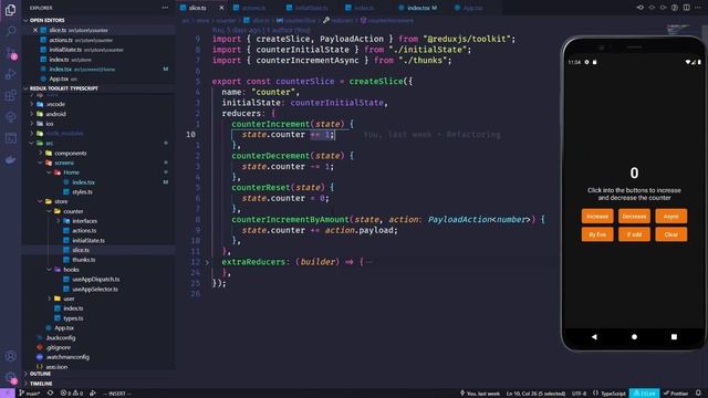 Aula[2] - Entendendo dispatch e actions - Curso Redux Toolkit + React/Native смотреть онлайн