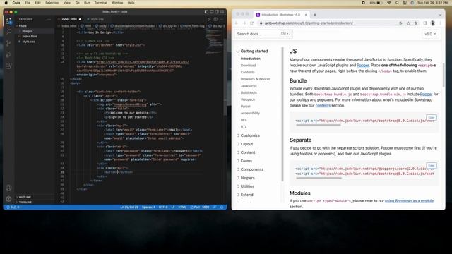 Log-in Design 2023 - Using Figma & VS Code (HTML, CSS, BS5) смотреть онлайн