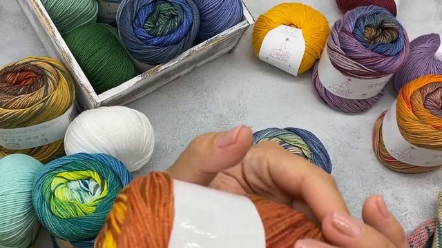 Модная пряжа STRICKER - градиент из хлопка с соей от Laines du Nord