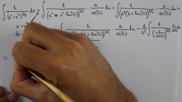Integral of 1/(a^2+x^2)^(3/2) (substitution) смотреть онлайн