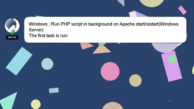 Windows : Run PHP script in background on Apache start/restart(Windows Server) смотреть онлайн